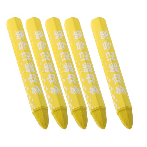 OFFSCH Marcador De Neumáticos 5 Piezas Amarillo Cera Portátil para Reparación Automóviles Bicicletas Motocicletas Uso Profesional Señalización Rápida Verano