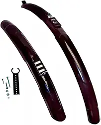 Par Paralamas Bike Aro 24 26 Brinde Kit De Refletores