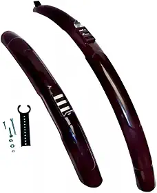 Par Paralamas Bike Aro 24 26 Brinde Kit De Refletores