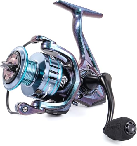 Yun Nong Spinning Fishing Reel with 11+1 BB Smooth Drag System (1000-4000 Series) for Freshwater & Saltwater Fishing, Ideal for Carp, Coarse and Float Angling