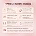 FOPATO NumberPad,21Keys HotSwappable Numpad,Bluetooth5.0/2.4G/Type-C Wireless Numeric Keypad,Rechargeable Number keypad,RGB Gasket Structure Mechanical Keyboard with PBT Keycap for PC Laptop Notebook