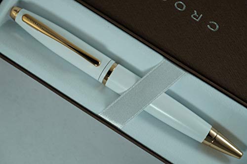 Cross White Medalist And 23Kt Rose Gold Ballpoint Pen #TOP4