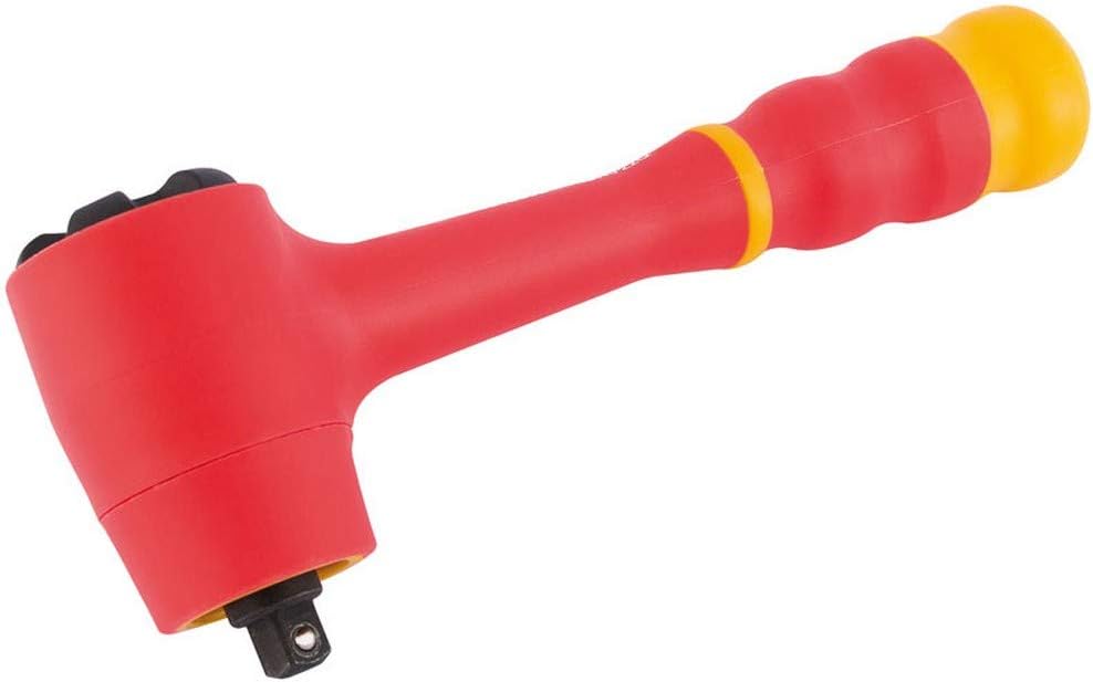 Draper 31091 1/4-Inch Square Drive VDE Reversible Soft Grip Ratchet