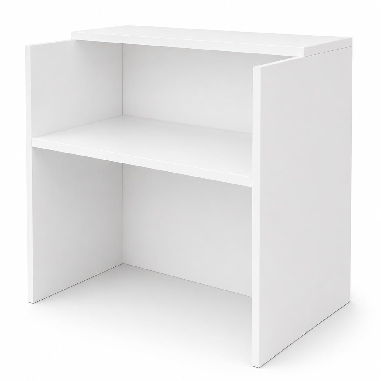 Genérico OFILIKE. Mostrador Compact. Mostrador de Recepción para Oficina. Fácil Montaje. (Blanco) (100cm Ancho)