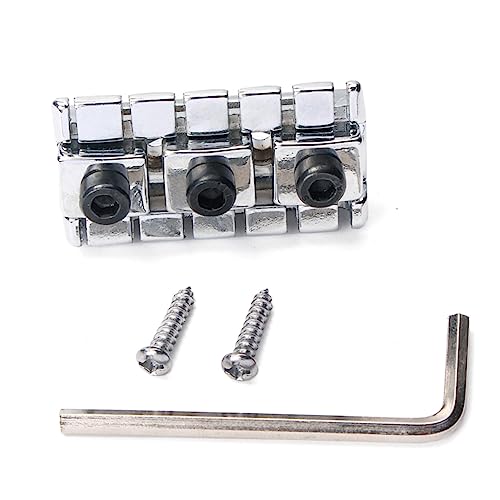 VICASKY String Locking Nut Kit Metal Fitting for Electric Guitar Diy Accessory Nut Replacement