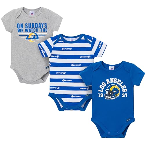 Image of Gerber NFL Baby Boys 3-Pack Onesie Bodysuit