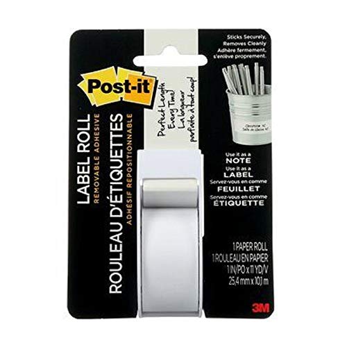 Full Adhesive Label Roll [Set of 2] Color: White