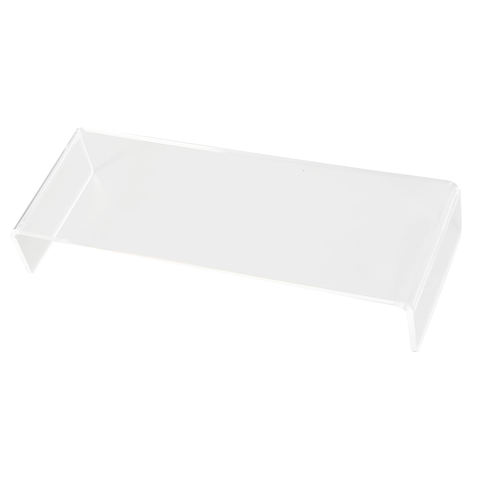 Podstawka pod monitor Akrylowa podstawka pod komputer o wysokości 3,5 cala Przezroczysta wytrzymuje obciążenie do 50 funtów Ergonomiczny organizer na biurko do domowego biura do (Przezroczysty)