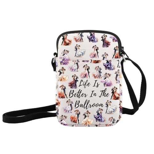 Life Is Better In The Ballroom Crossbody Dance Lover Shoulder Bag - Tango Dancer Gift