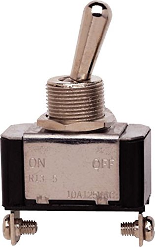 BUSSMANN BP/STJ - 15 Amp On-Off Metal Housing Toggle Switch with Screw Terminals- 12Vdc Carded (Pack of 1)