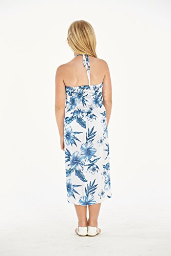Girl Hawaiian Halter Dress in Day Dream Bloom2
