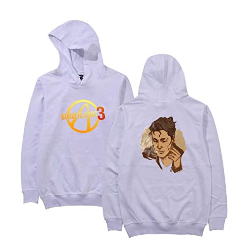 BeeUgy Borderlands 3 Chaqueta con Capucha Unisex Juego Impreso en 3D Sudadera con Capucha Cuello Redondo Sudadera con Bolsillo Borderlands 3 Juego Cosplay Traje Chaqueta Camiseta