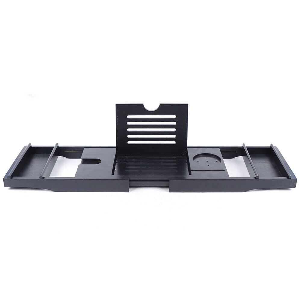 Bandeja para bañera de bambú, extensible, 70-105 cm, color natural, 1 unidad