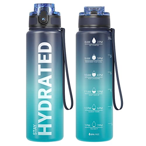 Sahara Sailor Water Bottle, 500ML/750ML/1000ML Motivational Water Bottle