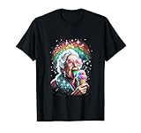 Funny Grandma Licking Ice Cream Embarrassing Old Ladies Meme T-Shirt
