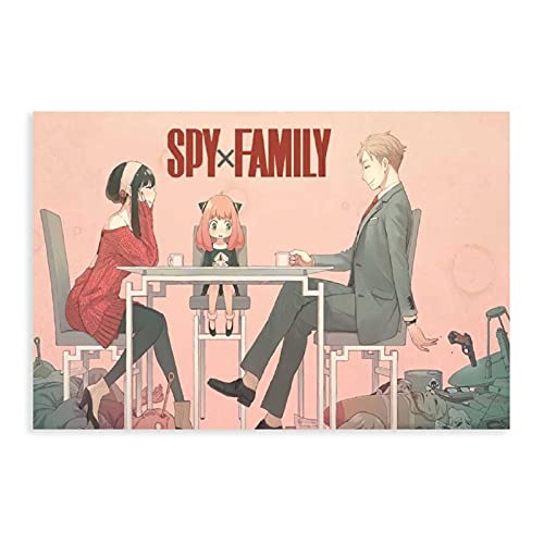 NZZZ Poster sur toile de la série de bandes dessinées Spy X, décoration de chambre à coucher, paysage sportif, bureau, chambre, cadeau, sans cadre : 50 x 75 cm