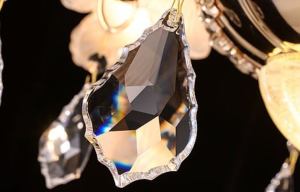 Fushing 10Pcs Maple Leafs Style Crystal Beads Drop Pendants Chandelier Curtain Lamp Chain Prisms For Wedding Party Centerpieces Decoration (38) #TOP7