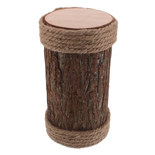 PAMINGONO Künstlicher Baumstamm Deko Holzstumpf 15X30cm Rustikale...