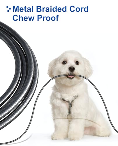 Image of Metal Braided USB-C to USB-C Cord Chew Proof - 6.6ft 60W PD Fast Charging & Data Sync, Stainless Steel Indestructible Cat Dog Chew Proof Charger Cord for iPhone 16 15, Galaxy, Pixel, PS5