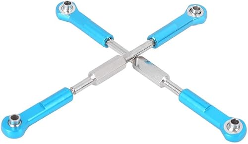 Miniatura 7 de Varillaje de dirección a control remoto, 2 piezas, varillaje de varilla de dirección de automóvil a control remoto, barra de dirección de aluminio a