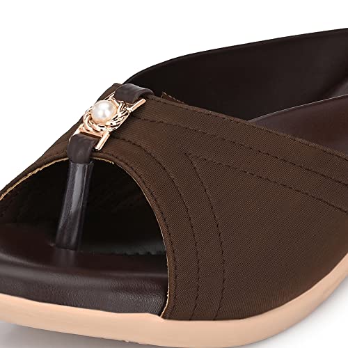 Image of Centrino Women Thong Sandals & Comfortable Ortho Care Sandal For Ladies | Fashion Wear Sandal & Chappal | Soft Cushioned for More comfort (6213)