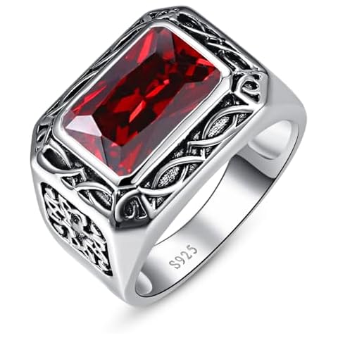 Yaresul 6.85ct Simulated Ruby Ring Cover