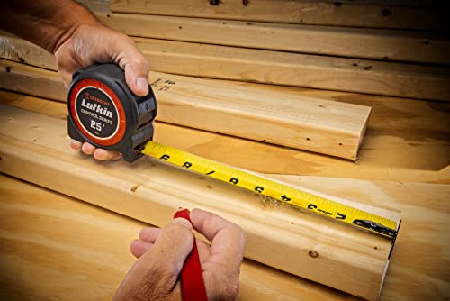 Lufkin 1-3/16 X 8M/26' Command Control Series Yellow Clad Tape Measure - L1025Cme-02 #TOP3