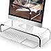 Produktbild AboveTEK Monitorständer Acryl Bildschirmständer PC/TV Transparent Acryl Monitor Ständer Bildschirmerhöhung Laptopständer für Monitor Computer Drucker Büro Unterbau Bildschirm