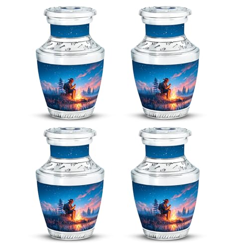 Image of Cowboys Urn Cremation Urns for Men & Women 3 Inch 4 Qty | Human Urns for Ash Memorial Urn Human Ash
