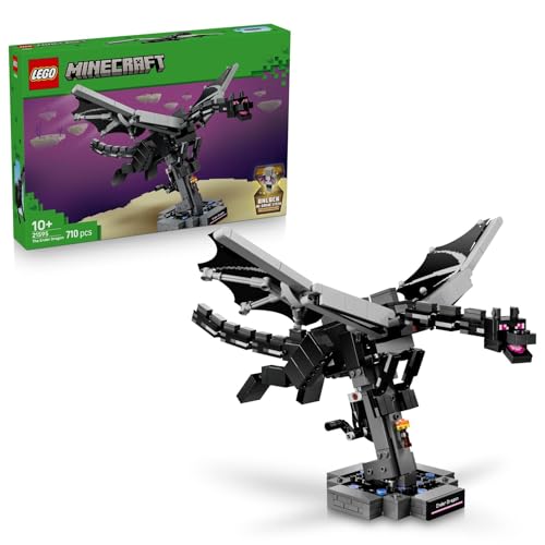 Image of LEGO Minecraft The Ender Dragon - Video Game Decor Building Toy - Pretend Play Set - 21595