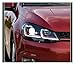 KOZPUS Car Head Light Compatible with VW Golf 7 MK7.5 GTI LED 2013-2020 Headlight DRL Signal Projector Lens Auto Accembly(Led Left and Right)