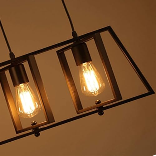 Lustre industriel chic en métal rustique durable pour intérieur suspendu - 7