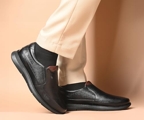 Image of LOUIS STITCH Genuine Leather Shoes for Men | Lightweight Eva Sole Men's Shoes | Comfortable Slip on Shoes | LSLXPDMC