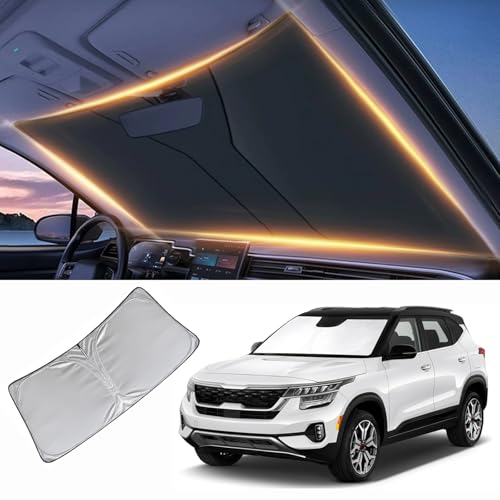 Windshield Sun Shade for Kia Seltos Front Window Shades Cover for 2020-2025 2026 Seltos Windshield...