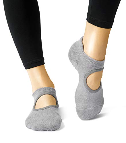 Image of LA ACTIVE Non Slip Yoga Grip Socks - Barre Ballet Pilates Athletic Socks for Men and Women