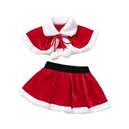 Robe de lã de Natal para meninas pequenas manto casaco saia roupas para meninas roupa de páscoa (vermelho, 12-18 meses)