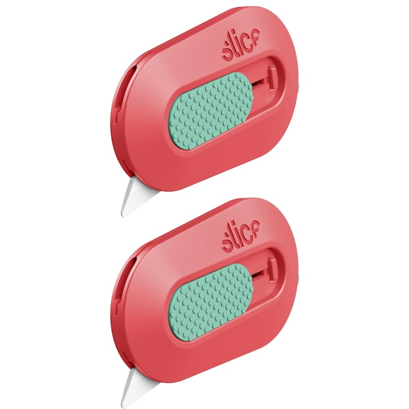 - Mini Box Cutter | Manual Retracting | Safe Ceramic Box Cutter Lasting 11x Longer than Metal | Box Opener | 2 Pack | Orange