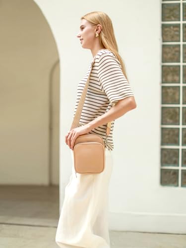 Image of befen Genuine Leather Small Crossbody Bags for Women Cross Body Bag Purses Cell Phone Purse for Travel with RFID Card Slots
