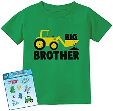 Big Brother Shirt for Toddler Boys Tractor Big Bro Shirt Promoted to Big Brother