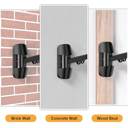 Wandhalterung Tastaturablage Halterung, Schwenkbar & Höhenverstellbar - Pneumatik-Arm, bis 12kg Tragkraft Tastaturablage Größe 654x242mm, Ergonomisch, Schwarz