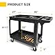 MaxWorks 80855 500-Pound Service Cart with Two Trays 30X16