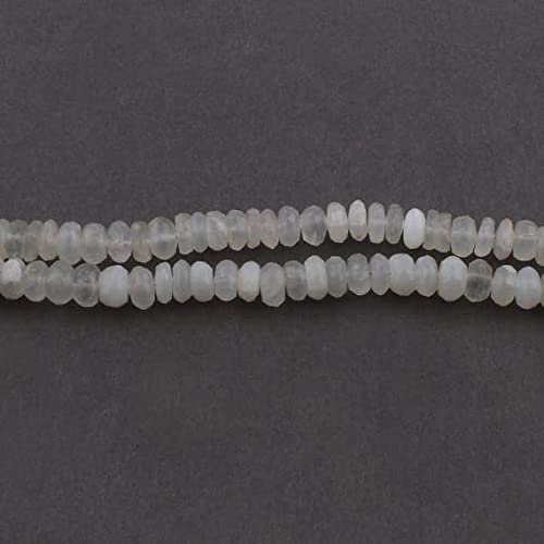 Pierre de lune blanche en perles rondelles 7mm de qualité supérieure