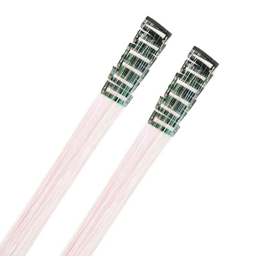 Pelo brillante – 12 piezas purpurina clip peluca | 51 cm resistente al calor brillo pelo set para fiesta de disfraces damas de honor trenza festival evento