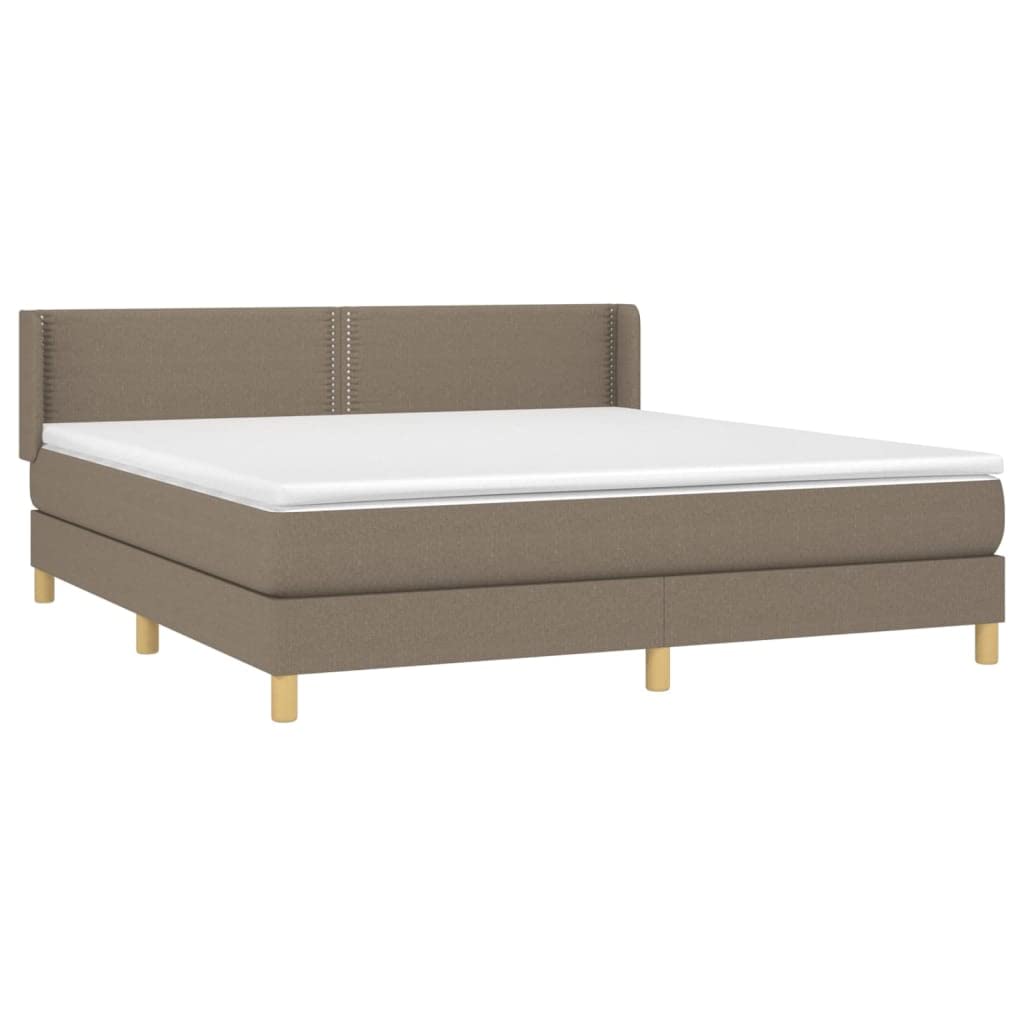 Cama con Colchón de Muelles Ensacados y Cabecero Ajustable, Soporte de Dureza Media para Espalda y Protector de Tela Transpirable, Base de Descanso Estable y Duradera