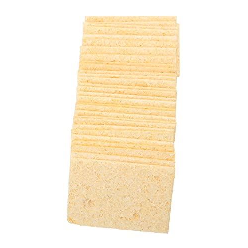 Gadpiparty 30pcs Soldering Iron Tip Cleaning Cotton Cleaning Soldering Cleaning Sponge Pads Clean Pad Solder Tip Pad Solder Tip Sponge Soldering Stations Universal