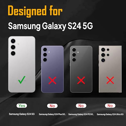 Image of Zapcase Back Case for Samsung Galaxy S24 5G | Slim Lifetime Anti-Yellow Crystal-Clear Cover with Elevated Camera Protection & MagSafe Compatibility | Premium German Polycarbonate | Shockproof | Clear