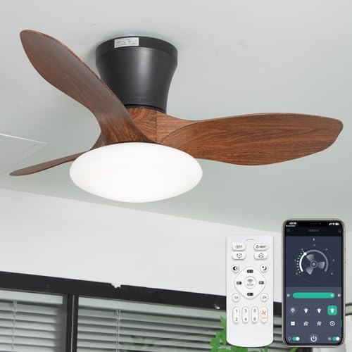 【特許取得・静音・正逆回転】ONRIU シーリングファンライト led...