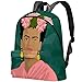 Produktbild Frida Kahlo Rucksack, Damen, Freizeit, Schule, Tagesrucksack, Mehrzweck-Tasche für Schule, Reisen, Arbeit Farbe02 17.3x13.7x5.5 in