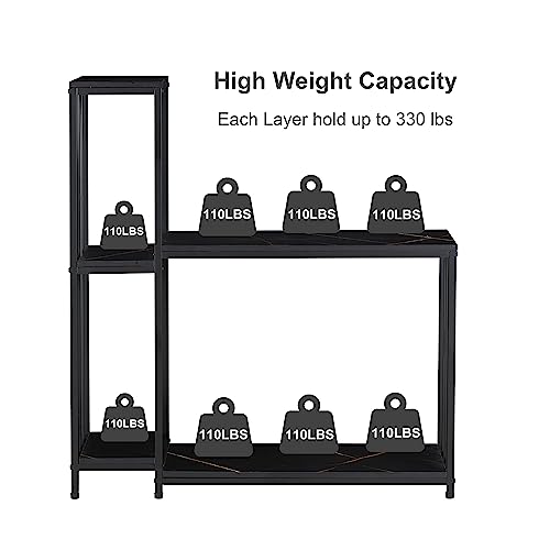 Golason Fish Tank Stand For Up To 29 Gallon Aquarium, Reptile Terrariums Tank Stand, Metal Wooden Aquarium Stand, Black #TOP3