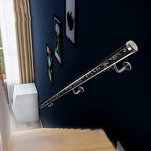 Garde-corps mural en acrylique cristal pour escalier design d'hôtel - 8